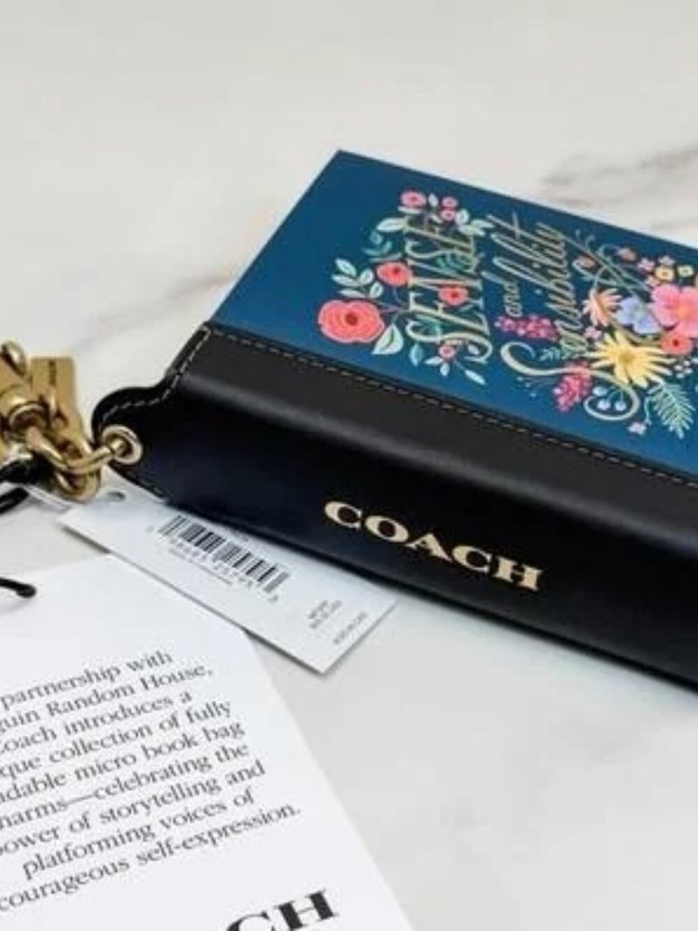 Coach Sense And Sensibility By Jane Austen Book Bag Charm - CFK42 - Picture 3 of 11
